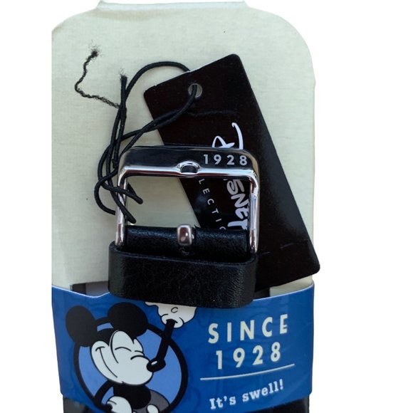 Mickey Mouse Big Face Watch Leather Band Collectors Tin SII Marketing Internat'l - Picture 8 of 8